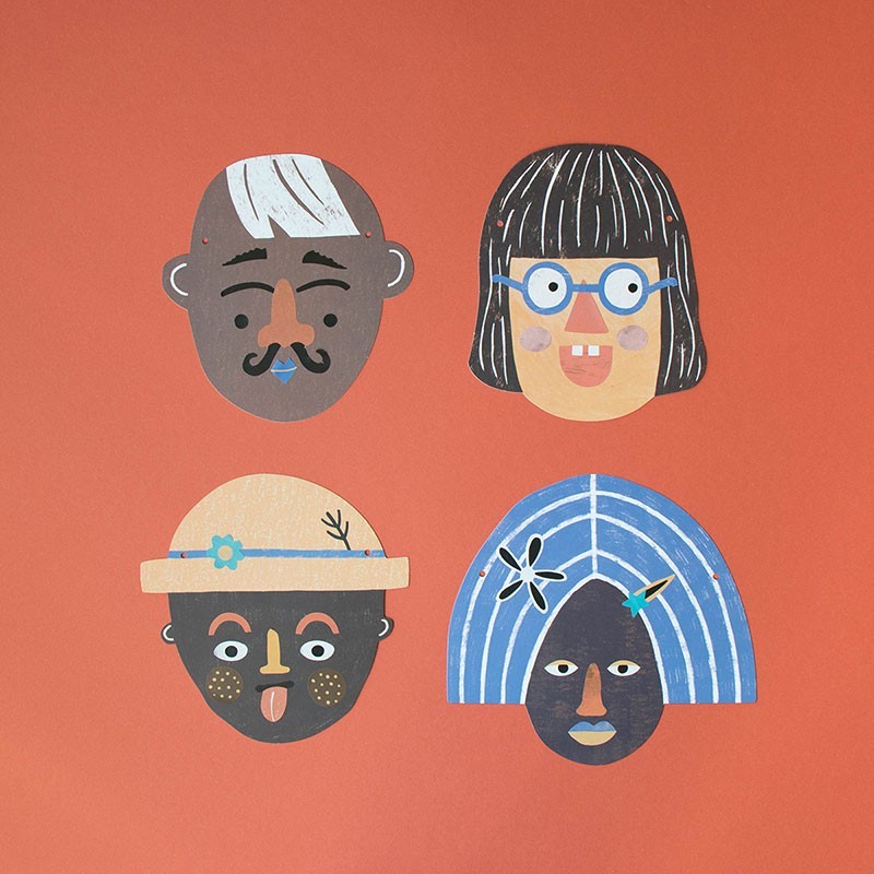 Creative activity with stickers